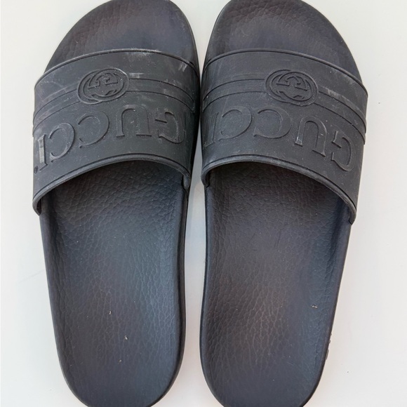 Gucci Other - Gucci Dark Gray Slide Sandals